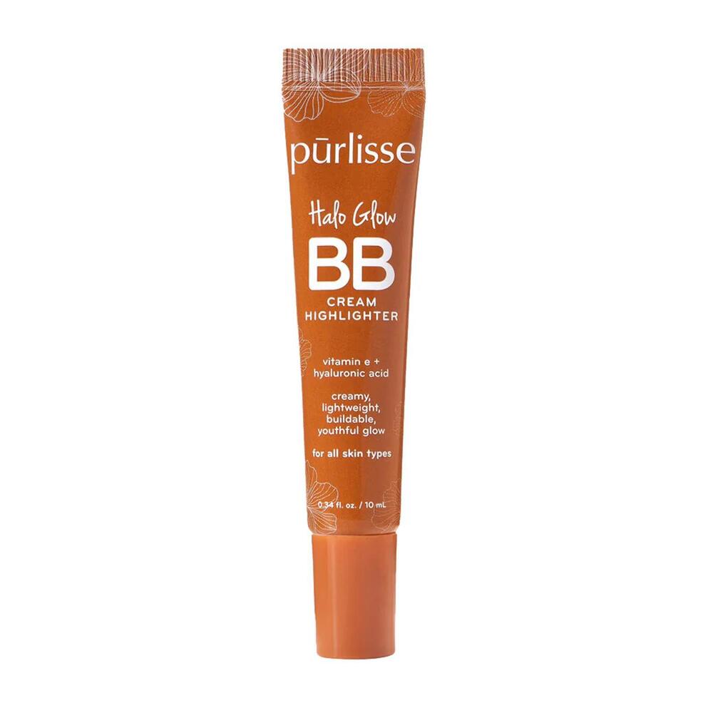 (NEW) Purlisse Halo Glow BB Cream Highlighter Deep Bronze 0.34oz Radiant Finish